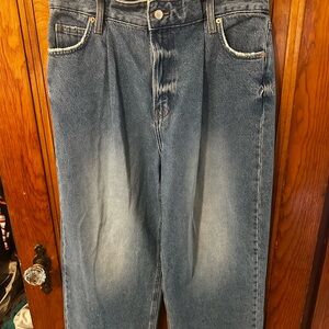 Oak + Fort Fold Oversized ankle Jean size 28